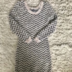 Charlotte Russe Black & White Sweater - Size Large